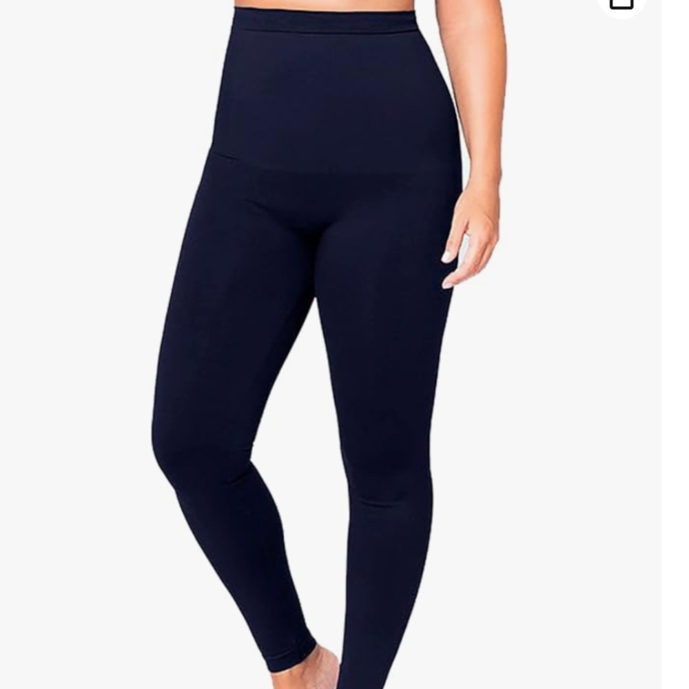 Shapermint High-Waisted Shaping Leggings Sz XL Black